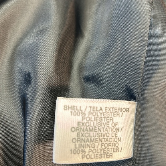 Worthington Black Silver Stripe 2 Button Blazer Jacket Size 14 - Picture 10 of 11